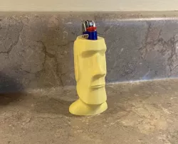 Moai Bic Lighter holder