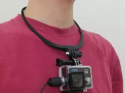 Neck mount for action camera (GoPro bracket compatible)
