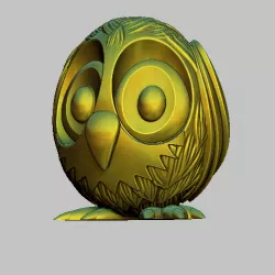 Owl, Owl STL, OBJ