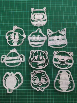 PACK 10 CUT OUT COOKIES SONGS FROM THE ZOO THE CHILDREN'S KINGDOM