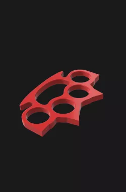 Plastic knuckles with spikes
