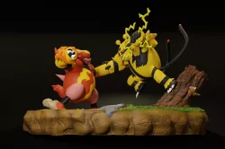 Pokemon Battle Diorama Magmortar Vs Electvire
