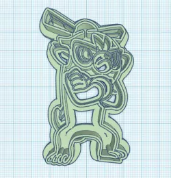 Pokemon: Thwackey Cookie Cutter