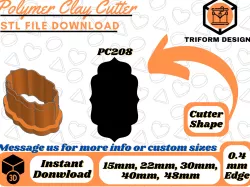 Polymer Clay Stud Cutter Frame | 5 Sizes | Digital STL File | 3D Printing