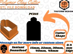 Polymer Clay Stud Cutter Taj Mahal Arch | 5 Sizes | Digital STL File | 3D Printing