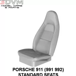 Porsche 911 (991-992generation) Standard Seat in 1/24 1/43 1/18 and 1/12