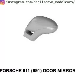 Porsche 911 (991generation) Door Mirror in 1/24 1/43 1/18 and 1/12