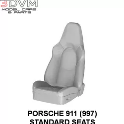 Porsche 911 (997generation) Seat in 1/24 1/43 1/18 1/12 and 1/64