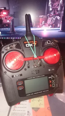 Protector for gimbal sticks in TX Spektrum DX7