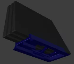 PS4 PRO Cooler Support 1 and 2 fans 50mm