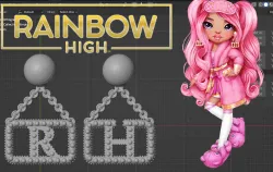 Rainbow High Brianna Dulce Earrings