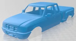 Ranger Extended Cab Flare Side XLT 1998 Printable Body Car