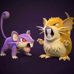 Rattata and Raticate Pokemon