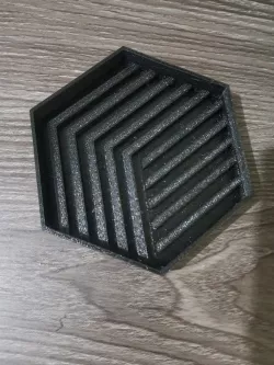 Relief Hexagonal Cup Holder