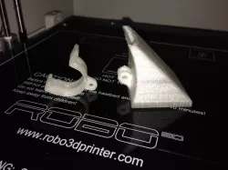 Robo3D X carriage bracket and fan duct