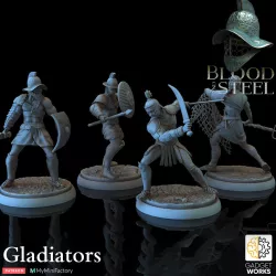 Roman Gladiator - 4 figure set of gladiators.