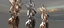 Roman God Mars abstract statue 2 designs Dark