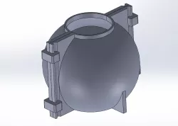 round spherical pot mould