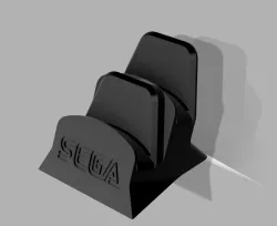 Sega Genesis Dual Controller Stand (6 Button)