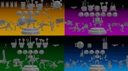 SERVOCORE ALL FACTIONS - ASSISTANT DROID SQUAD -IN PARTS- 28mm