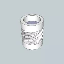 Simple spring candle holder