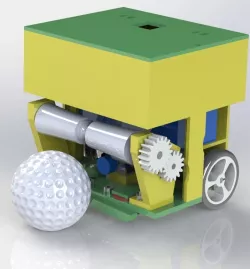 Soccer Robot with roller and Kicker system