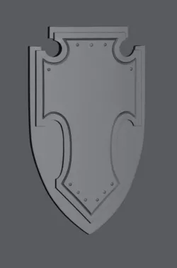 Space Knights Shields - Blank [pre-supported]