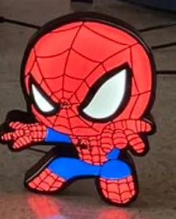 spiderman chibi lamp