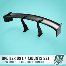 Spoiler DS1 - different mount options 1:24 scale models