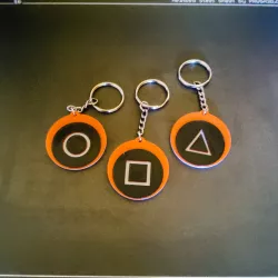 Squid game keychain