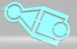Squid game logo keychain