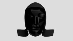 Squid Game Polygon Front Man Mask  - 1:1 3D print model