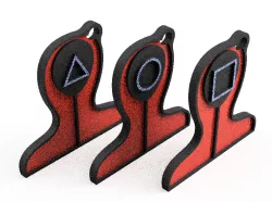 Squid Game Soldiers Kechains