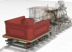Steam Engine Train Leviathan Tender