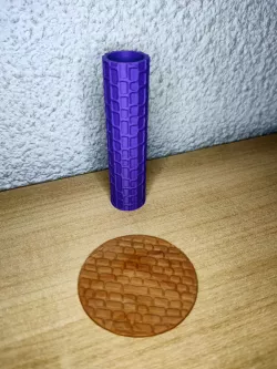 TEXTURE ROLLER FOR POLYMER CLAY RUSTIC BRICK EFFECT