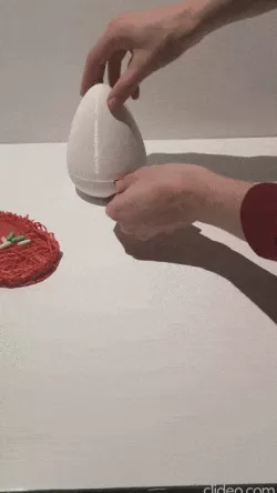 The egg in its nest candy dispenser
