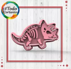 Triceratops dinosaur skeleton cutter