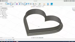 Valentine's day "heart" cookie cutter form - 10cm ( 3.93 inch)