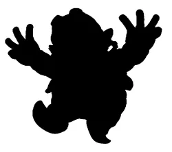 Wario wall decal