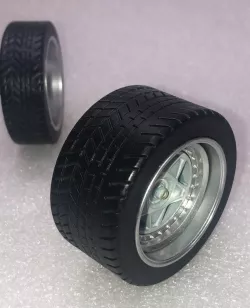 Wheel kit Ferrari F40 (Rear + Front + disk brake 1:12 scale)