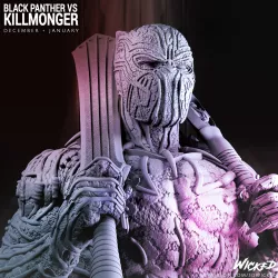 Wicked Marvel Killmonger: STLs Bust ready for printing