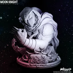 Wicked Marvel Moon Knight: STLs Bust ready for printing