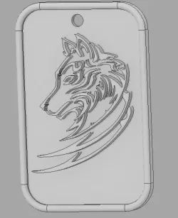 wolf keychain