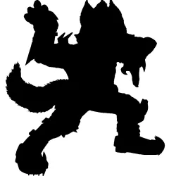 Wolf wall decal