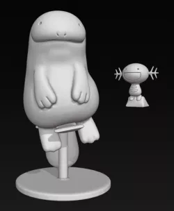 Wooper/Quasire - FAN ART - POKEMON FIGURINE - 3D PRINT MODEL
