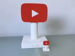 YouTube Play Button Trophy (Custom) - Trophy Reward