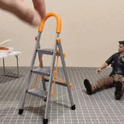 1/10 Scale Folding 3 Tier Step Ladder