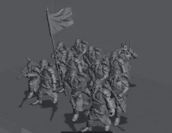 28MM TRENCH FIGHTERS POSES 6-9.5 SINGLE MODEL REMIX