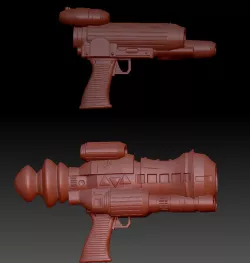2x sci fi guns