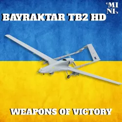 3D HD model Bayraktar TB2